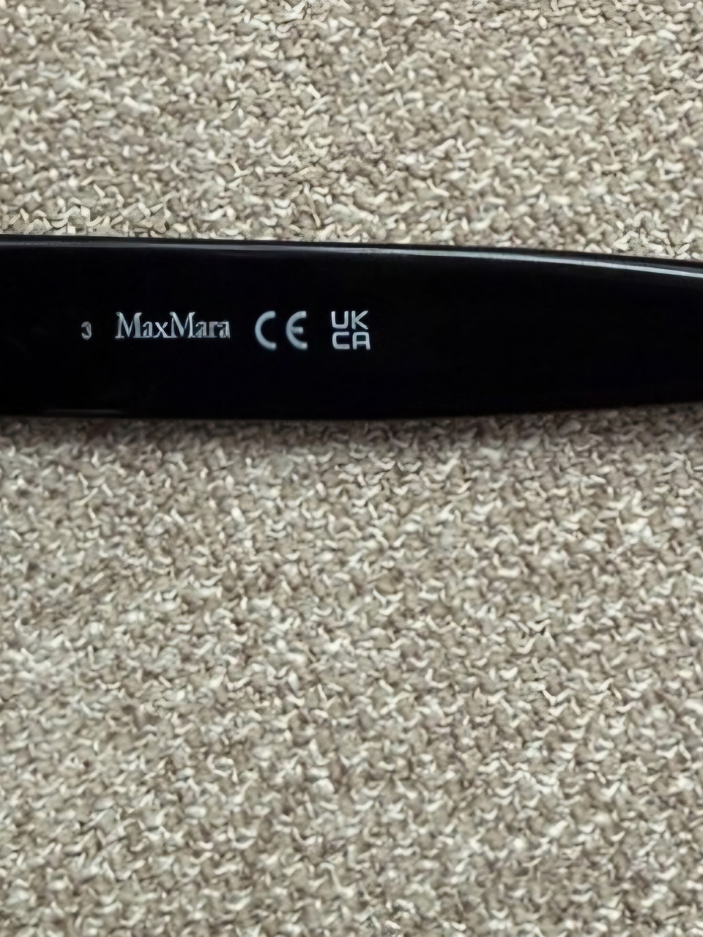 MaxMara Black Glossy Square Sunglasses - Picture 5 of 9